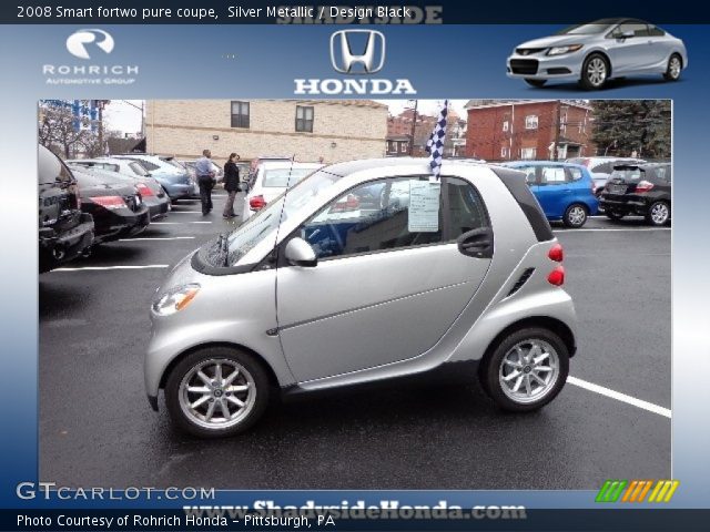 2008 Smart fortwo pure coupe in Silver Metallic