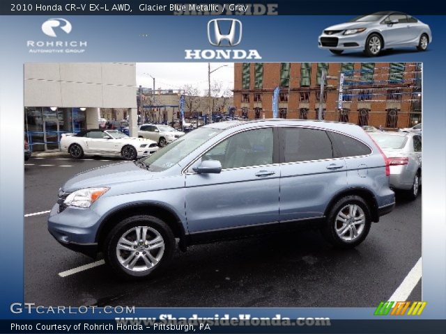 2010 Honda CR-V EX-L AWD in Glacier Blue Metallic