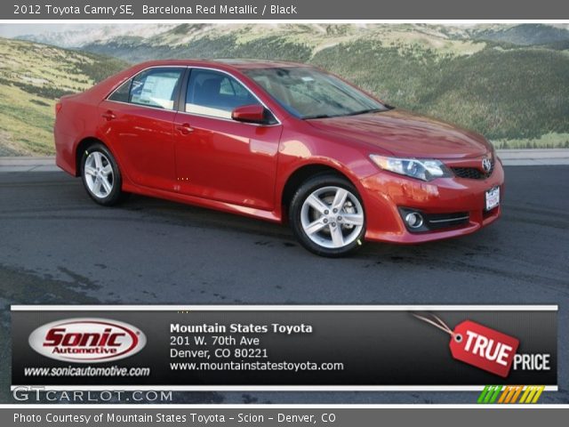 2012 Toyota Camry SE in Barcelona Red Metallic