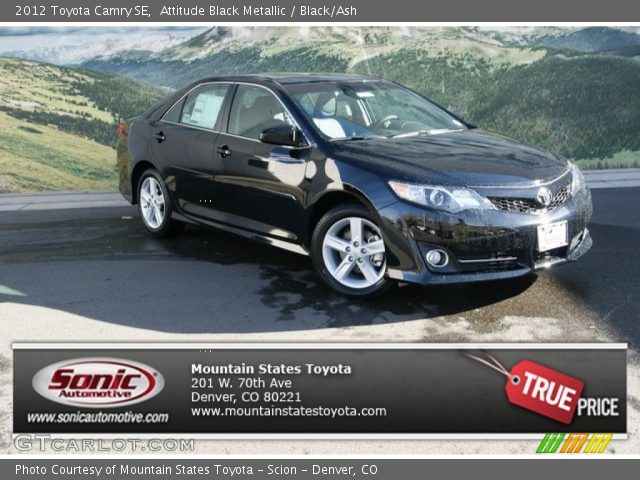 2012 Toyota Camry SE in Attitude Black Metallic