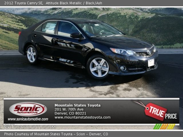 2012 Toyota Camry SE in Attitude Black Metallic