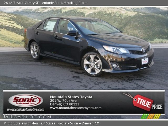 2012 Toyota Camry SE in Attitude Black Metallic