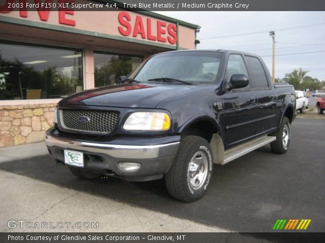 2003 Ford F150 XLT SuperCrew 4x4 in True Blue Metallic