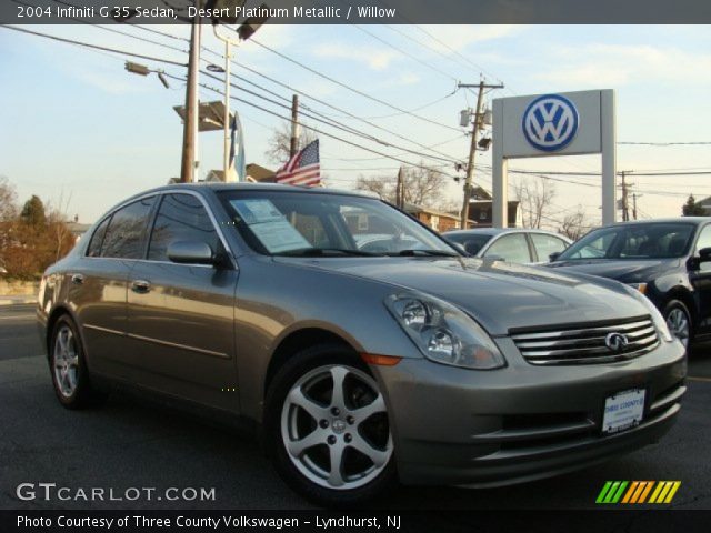 2004 Infiniti G 35 Sedan in Desert Platinum Metallic