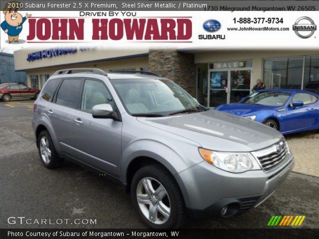 2010 Subaru Forester 2.5 X Premium in Steel Silver Metallic