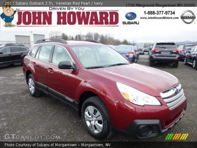 2013 Subaru Outback 2.5i in Venetian Red Pearl