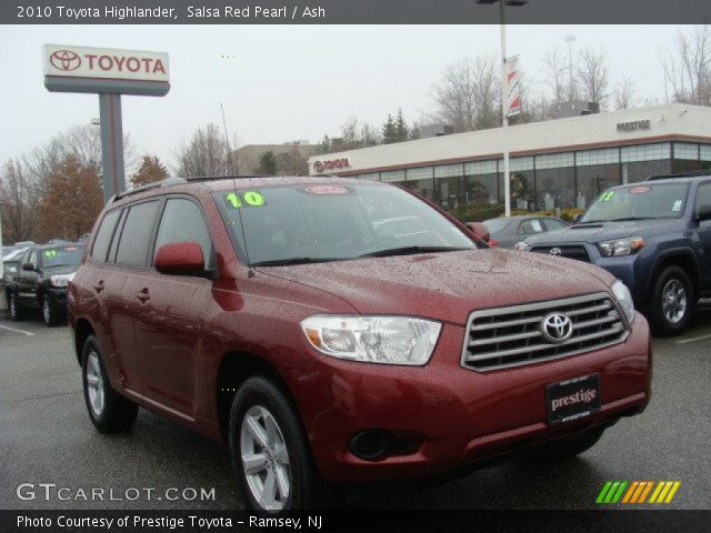 2010 Toyota Highlander  in Salsa Red Pearl
