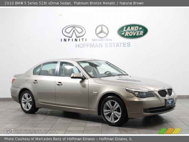 2010 BMW 5 Series 528i xDrive Sedan in Platinum Bronze Metallic