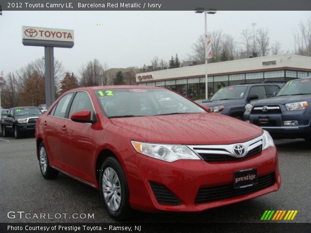 2012 Toyota Camry LE in Barcelona Red Metallic