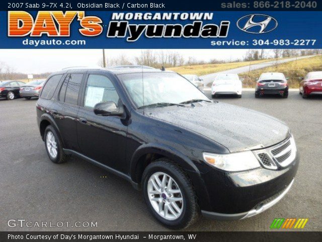 2007 Saab 9-7X 4.2i in Obsidian Black