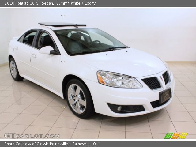 2010 Pontiac G6 GT Sedan in Summit White