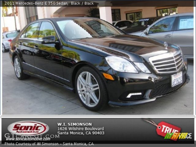 2011 Mercedes-Benz E 350 Sedan in Black