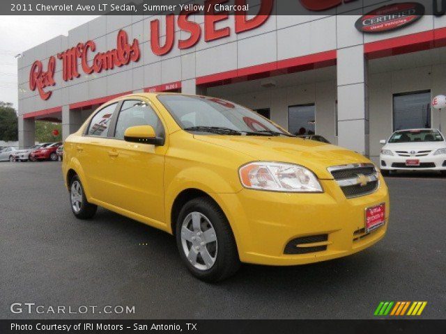 2011 Chevrolet Aveo LT Sedan in Summer Yellow
