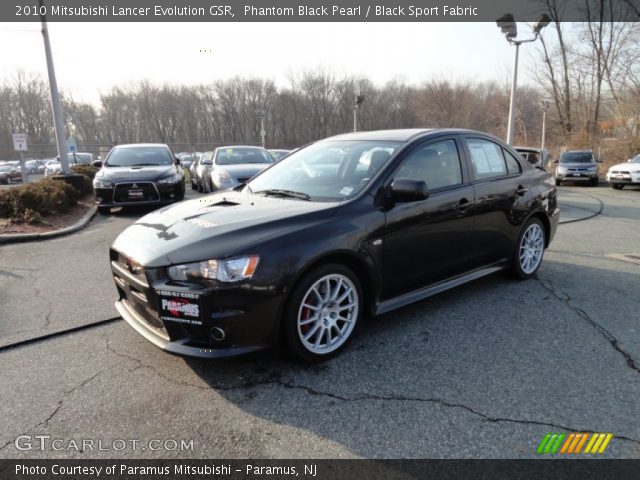 2010 Mitsubishi Lancer Evolution GSR in Phantom Black Pearl