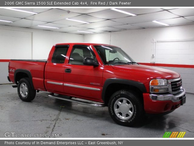 2006 GMC Sierra 1500 SLE Extended Cab 4x4 in Fire Red