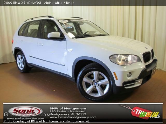 2009 BMW X5 xDrive30i in Alpine White