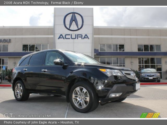 2008 Acura MDX Technology in Formal Black