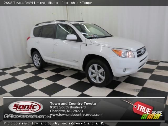 2008 Toyota RAV4 Limited in Blizzard Pearl White