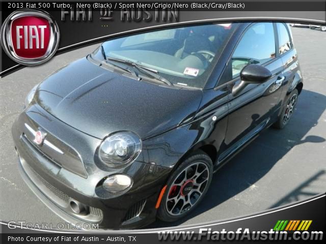 2013 Fiat 500 Turbo in Nero (Black)