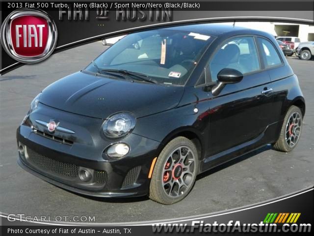 2013 Fiat 500 Turbo in Nero (Black)
