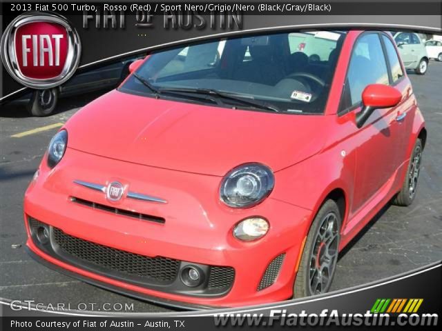 2013 Fiat 500 Turbo in Rosso (Red)