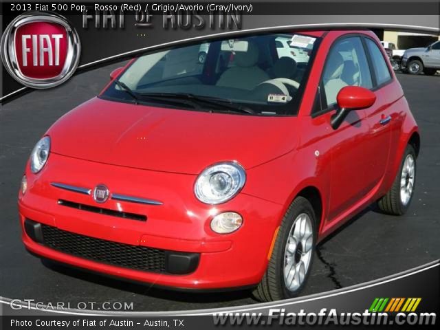 2013 Fiat 500 Pop in Rosso (Red)