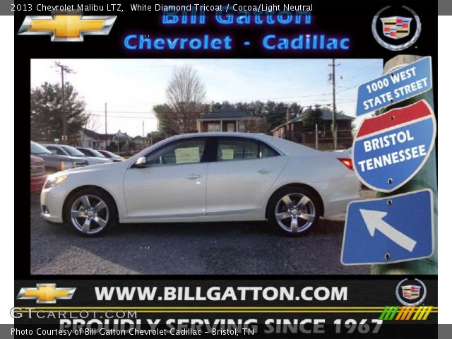 2013 Chevrolet Malibu LTZ in White Diamond Tricoat