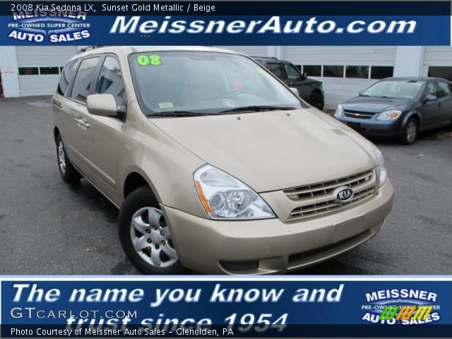 2008 Kia Sedona LX in Sunset Gold Metallic