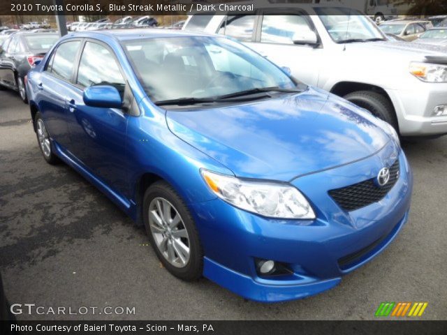 2010 Toyota Corolla S in Blue Streak Metallic