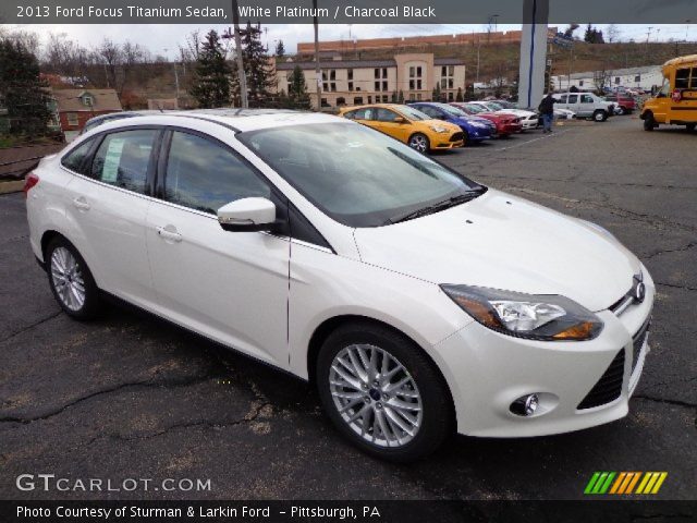 2013 Ford Focus Titanium Sedan in White Platinum