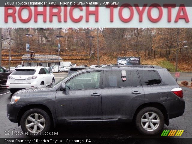 2008 Toyota Highlander 4WD in Magnetic Gray Metallic