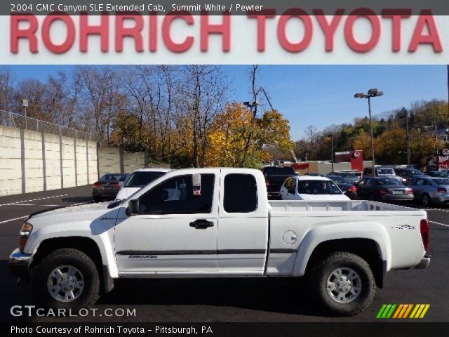 2004 GMC Canyon SLE Extended Cab in Summit White
