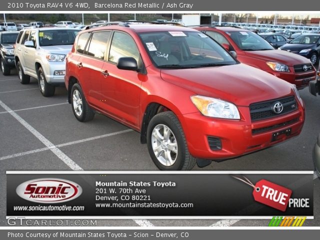 2010 Toyota RAV4 V6 4WD in Barcelona Red Metallic