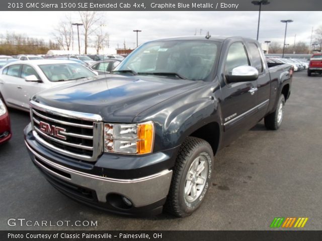 2013 GMC Sierra 1500 SLE Extended Cab 4x4 in Graphite Blue Metallic