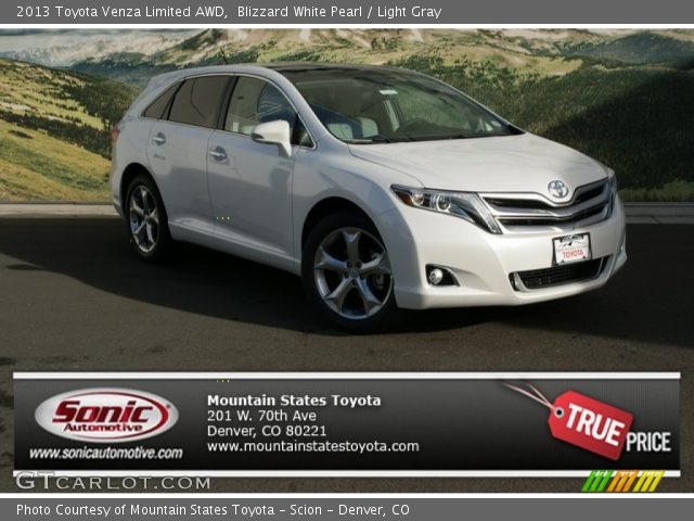 2013 Toyota Venza Limited AWD in Blizzard White Pearl