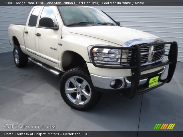 2008 Dodge Ram 1500 Lone Star Edition Quad Cab 4x4 in Cool Vanilla White