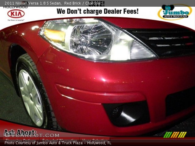2011 Nissan Versa 1.8 S Sedan in Red Brick