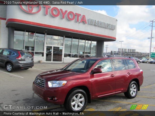2010 Toyota Highlander SE 4WD in Salsa Red Pearl