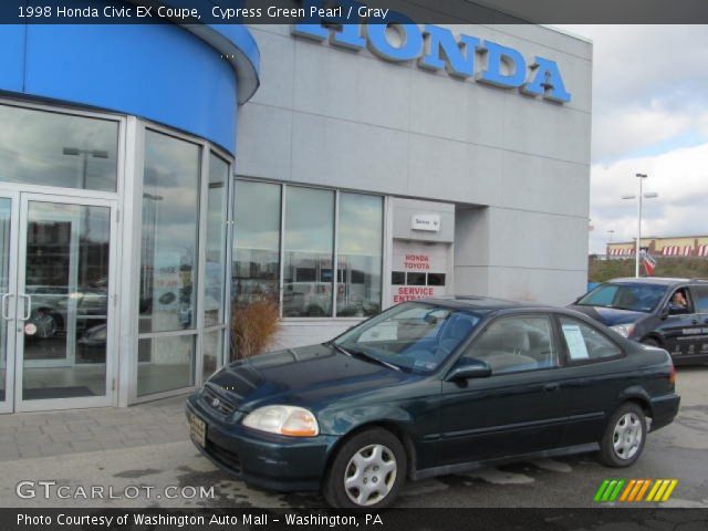 1998 Honda Civic EX Coupe in Cypress Green Pearl