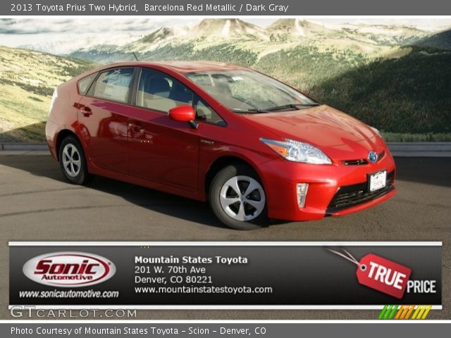 2013 Toyota Prius Two Hybrid in Barcelona Red Metallic
