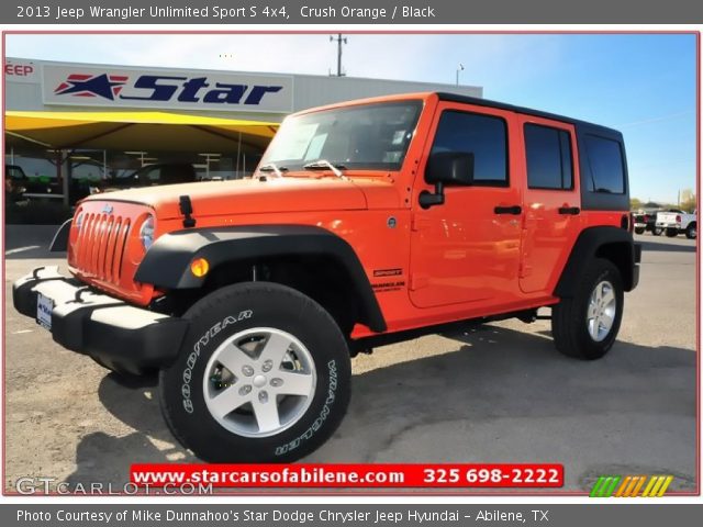 2013 Jeep Wrangler Unlimited Sport S 4x4 in Crush Orange