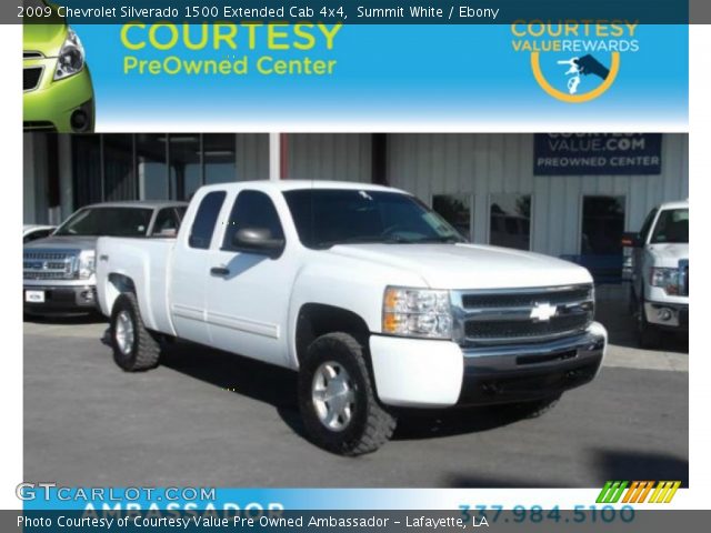 2009 Chevrolet Silverado 1500 Extended Cab 4x4 in Summit White
