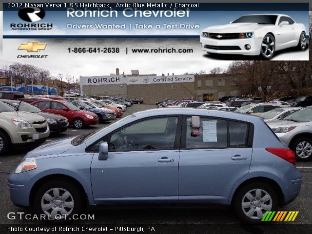 2012 Nissan Versa 1.8 S Hatchback in Arctic Blue Metallic