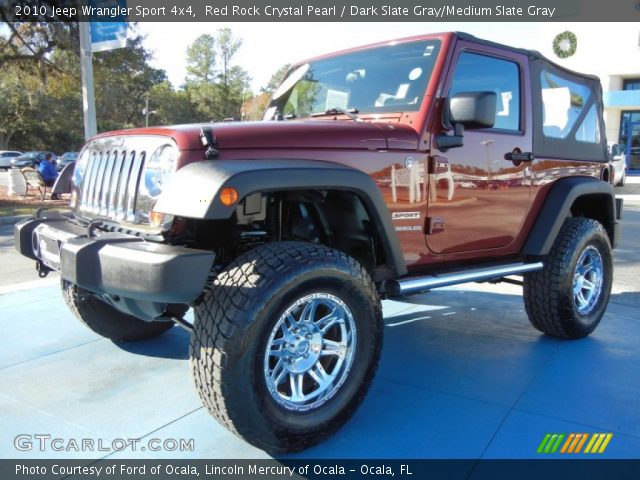 2010 Jeep Wrangler Sport 4x4 in Red Rock Crystal Pearl