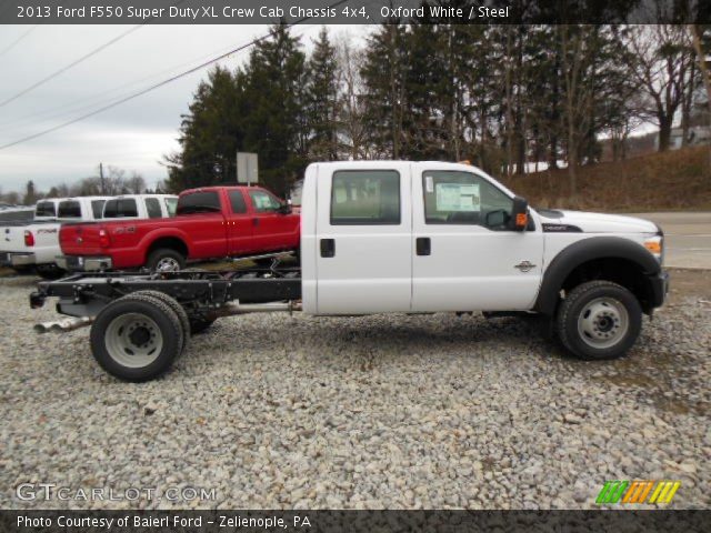 2013 Ford F550 Super Duty XL Crew Cab Chassis 4x4 in Oxford White