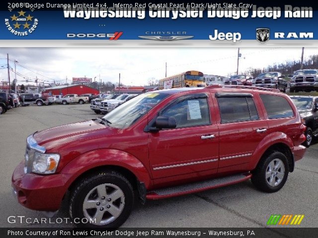 2008 Dodge Durango Limited 4x4 in Inferno Red Crystal Pearl