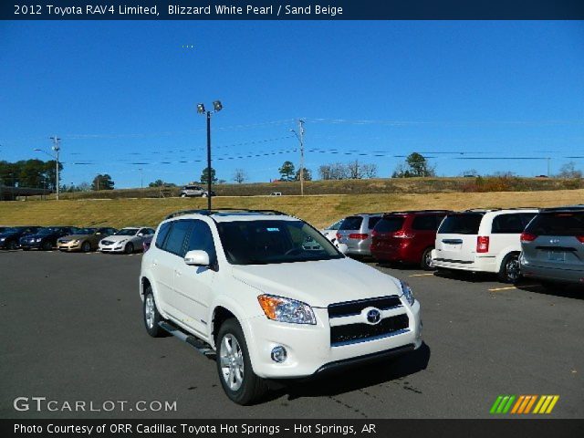 2012 Toyota RAV4 Limited in Blizzard White Pearl