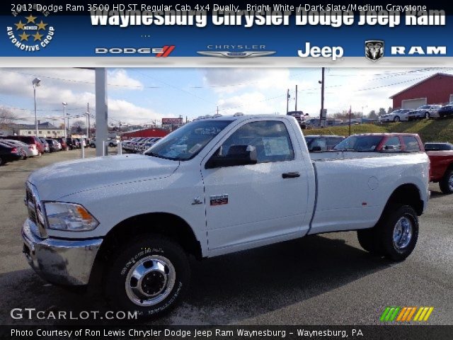 2012 Dodge Ram 3500 HD ST Regular Cab 4x4 Dually in Bright White