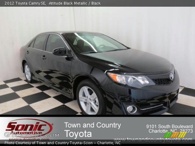 2012 Toyota Camry SE in Attitude Black Metallic
