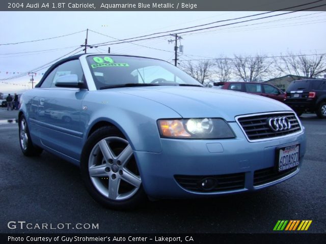 2004 Audi A4 1.8T Cabriolet in Aquamarine Blue Metallic
